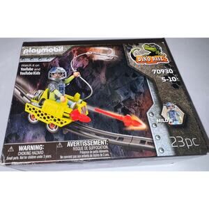 Playmobil 70930 Dino Rise Mine Cruiser 23 Pieces Dinosaur Action Figure Milow